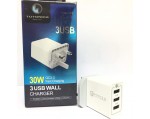 3 USB WALL CHARGER QC3.0