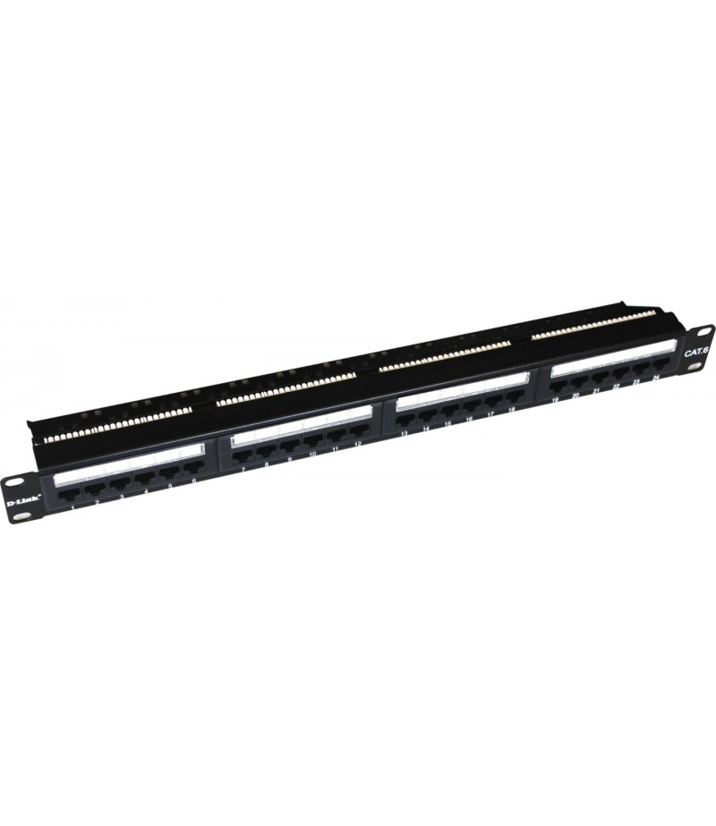 DLINK 24 PORT PATCH PANEL NPP-C61BLK241