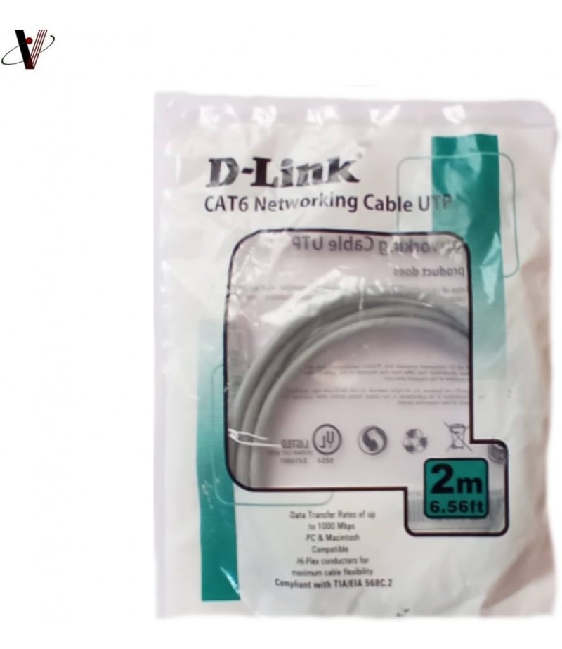 DLINK CAT6 CABLE 2MTR